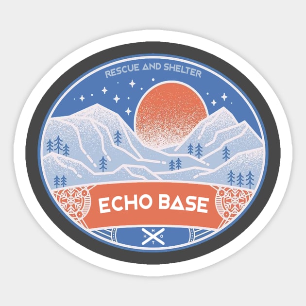 Rebel Echo Base in Hoth Sticker by Cisne Negro